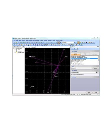 spectra precision survey office software